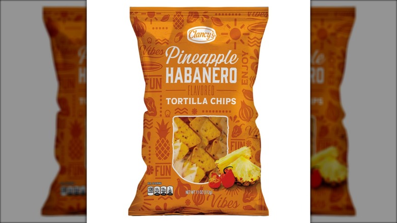 Clancy's Pineapple Habanero Tortilla Chips from Aldi