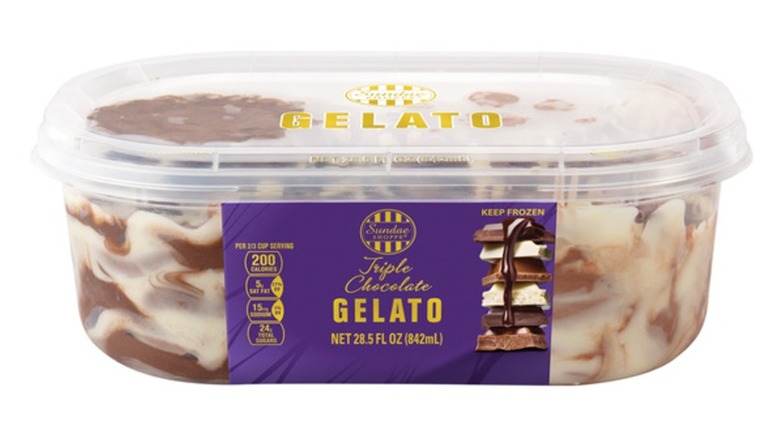 Sundae Shoppe Triple Chocolate Gelato from Aldi