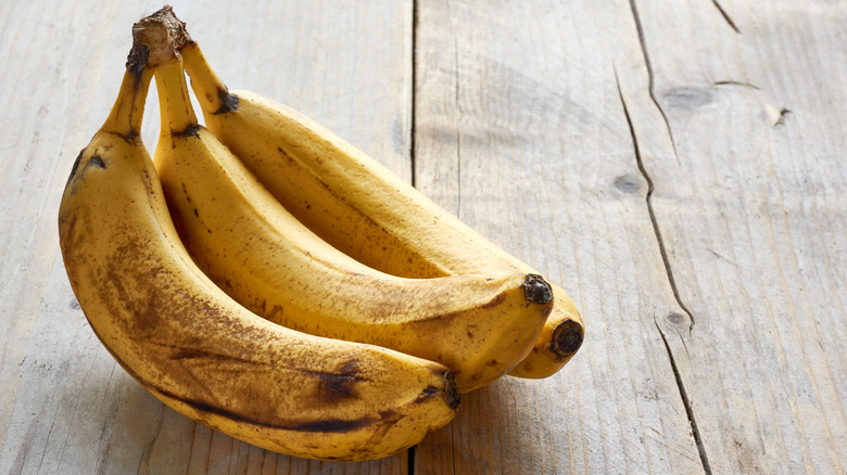 Bunch of overripe bananas