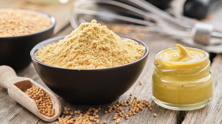 mustard seed, sauce, powder