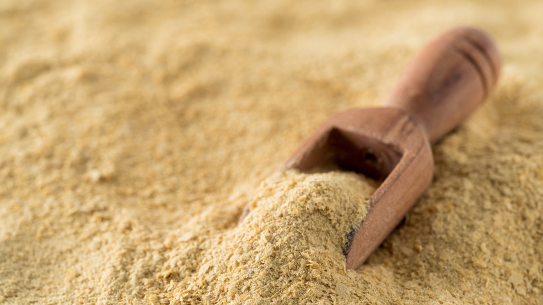 nutritional yeast with scoop