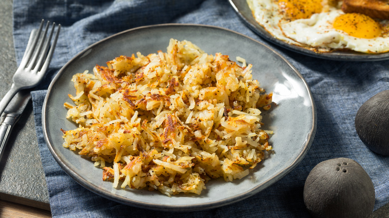 hash browns on a plate