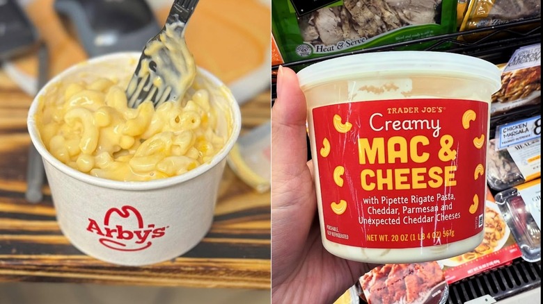 Comparing Arby's and Trader Joe's mac and cheese