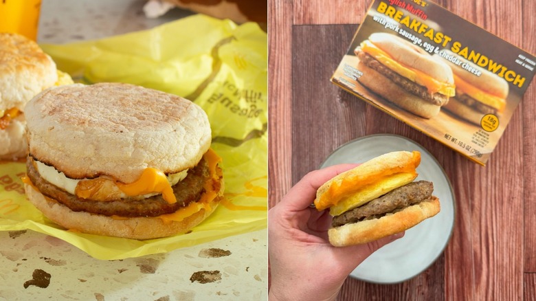 Comparing breakfast sandwiches from Trader Joe's and McDonald's