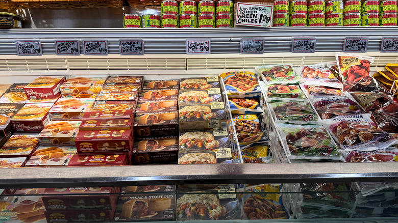 Trader Joe's freezer case with various products