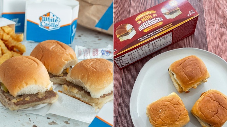 Comparing White Castle and Trader Joe's mini hamburgers