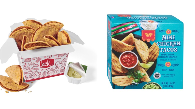 Comparing Jack in the Box and Trader Joe's mini tacos