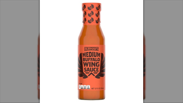 Burman's Medium Buffalo Wing Sauce from Aldi.