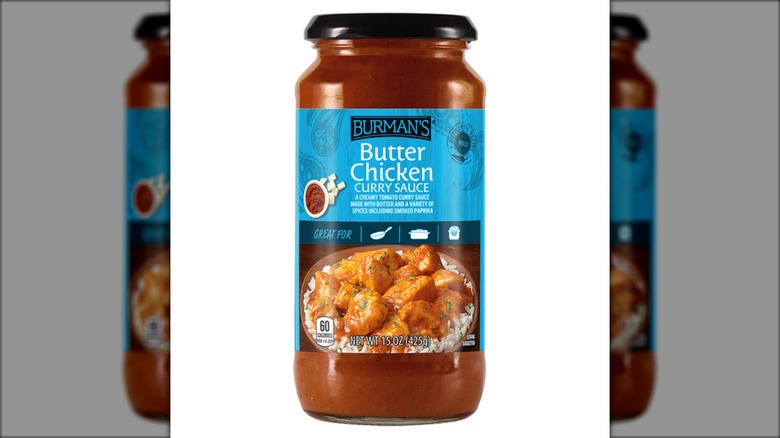 Burman's Butter Chicken Curry Sauce from Aldi.