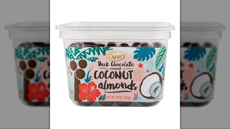 Choceur Dark Chocolate Coconut Covered Almonds from Aldi.