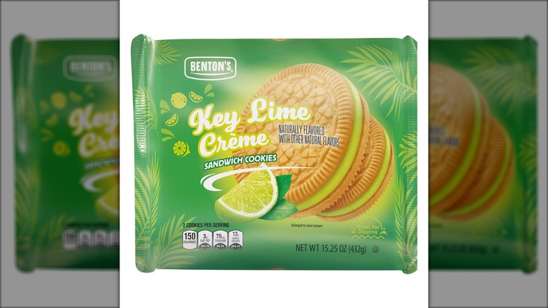 Benton's Key Lime Crème Sandwich Cookies from Aldi.