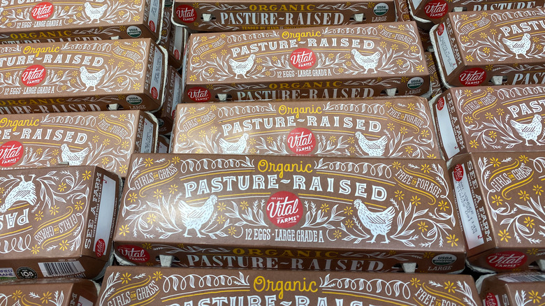pasture-raised egg cartons