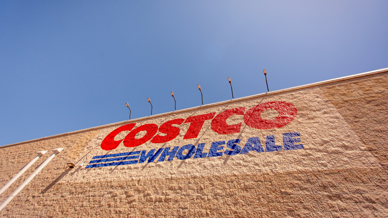 close up of exterior of costco wholesale building
