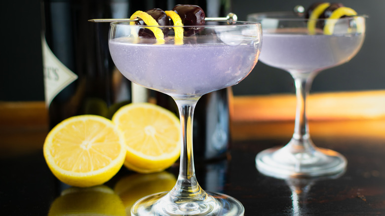 cocktail in coupe glasses