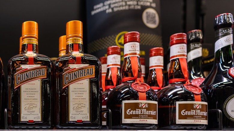 close up of Cointreau and Grand Marnier