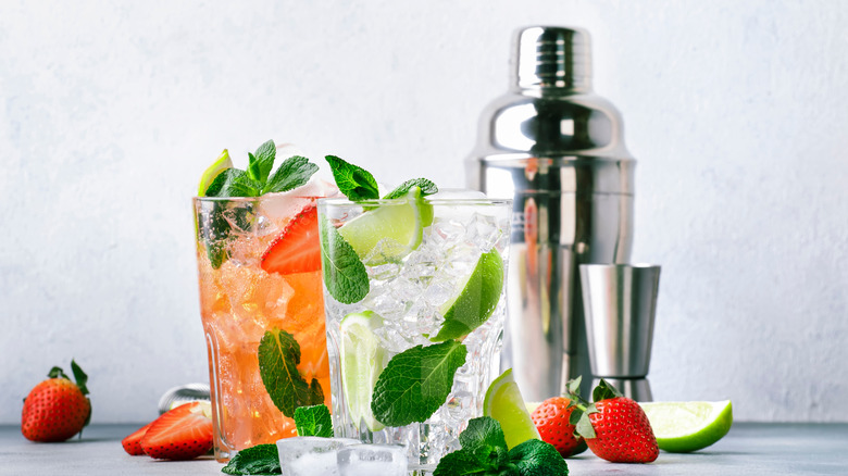 cocktails and shaker