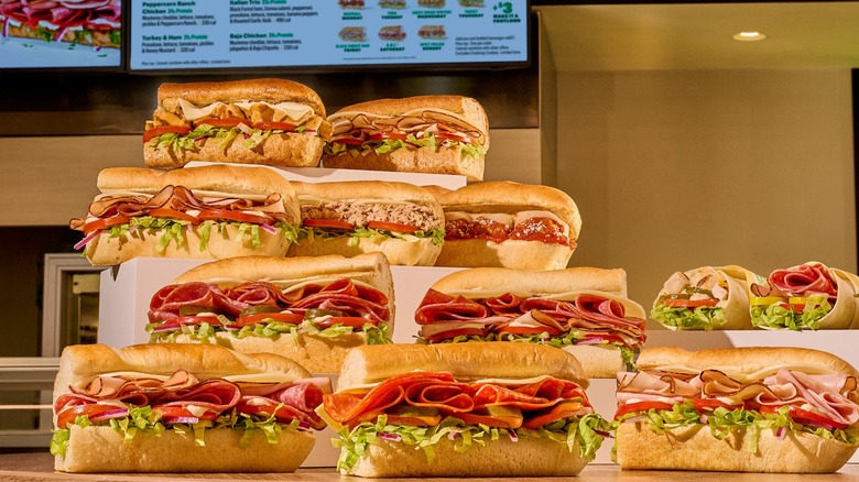 Subway's 6-inch subs.