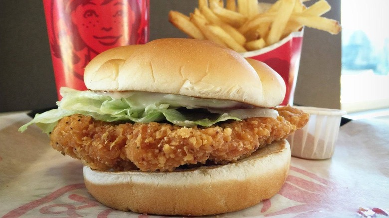 Spicy Chicken Sandwich from Wendy's.
