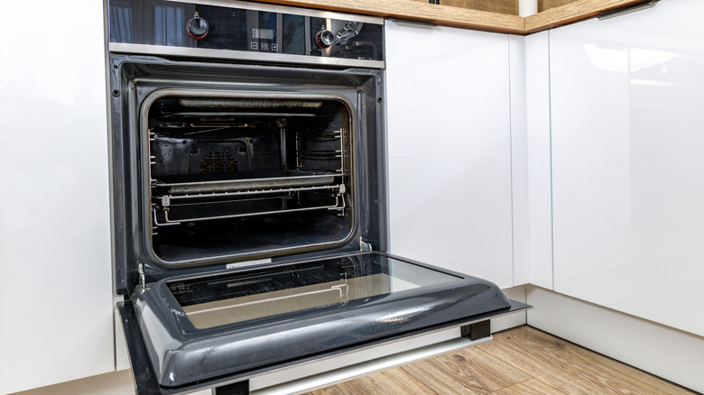 an open oven