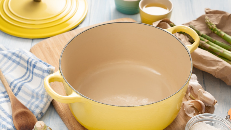 Empty Dutch oven