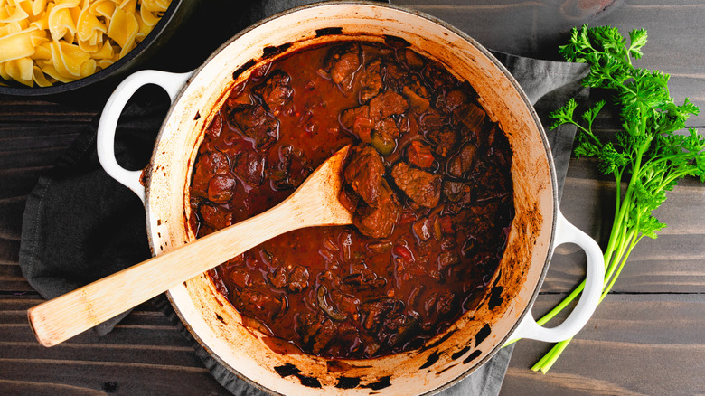 German Goulash in a Dutch oven
