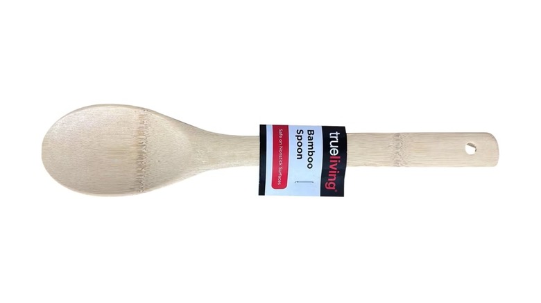 True Living bamboo cooking spoon