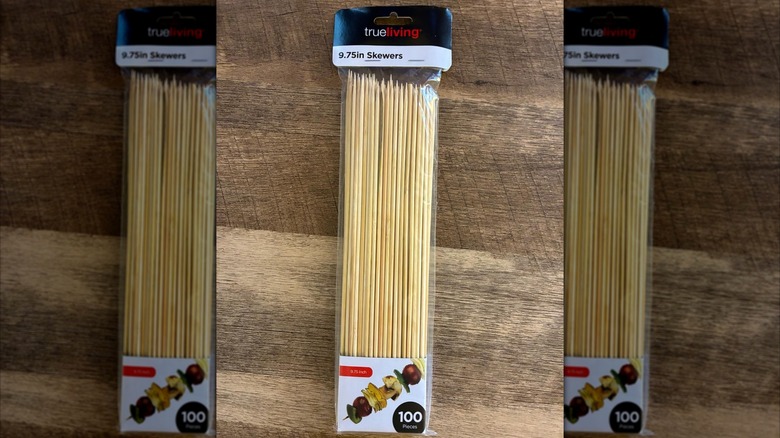 True Living wooden skewers