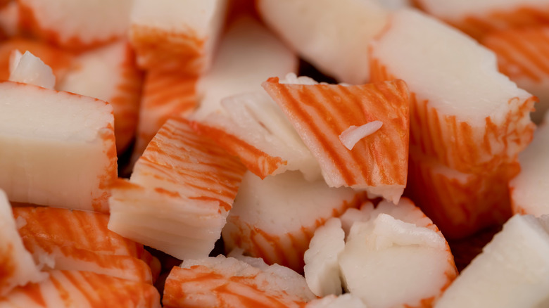 crab meat cubes