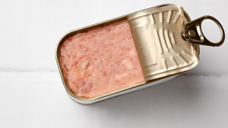 a tin of canned meat