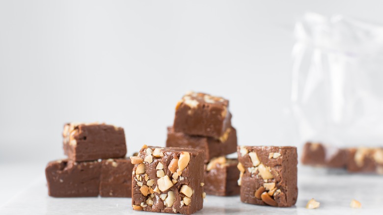 chocolate fudge with nuts