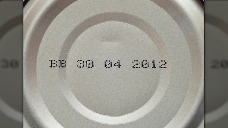 BB date canned food