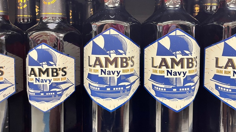 Lamb's navy rum bottles