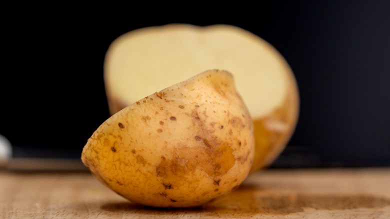 potato cut in half