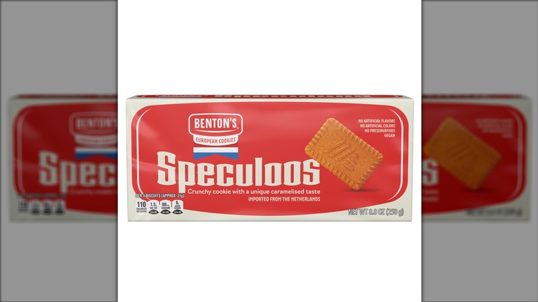 A box of Benton's Speculoos Crunchy Cookies