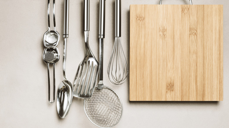 Assorted kitchen utensils