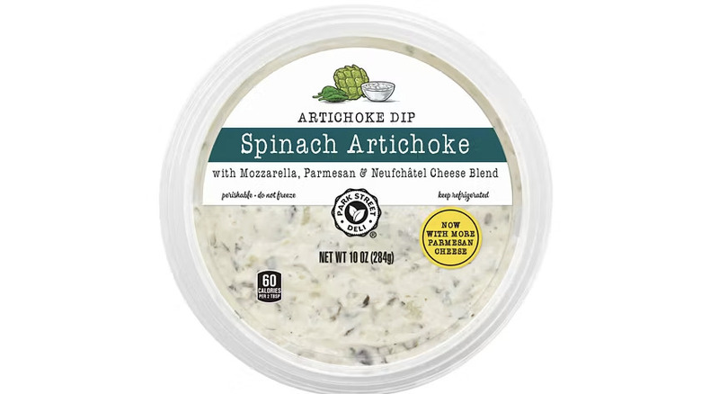 Container of Spinach Artichoke Dip