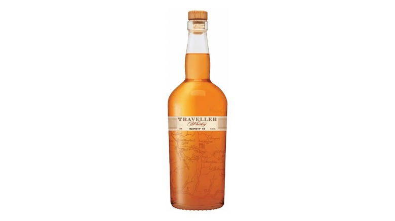 A bottle of Traveller whiskey from Buffalo Trace.