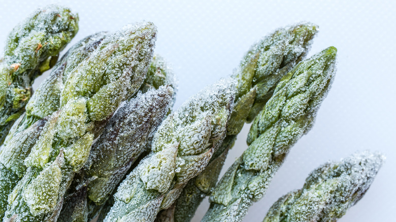 drying damp asparagus