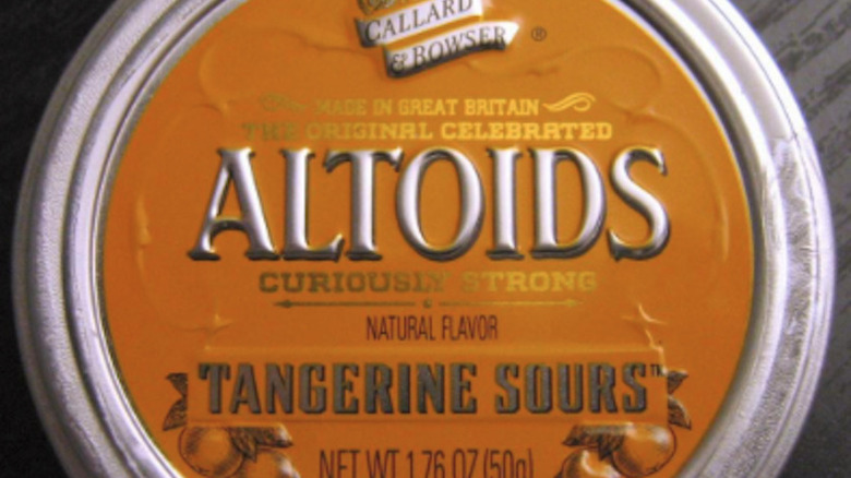 Tin of Altoids Tangerine Sours