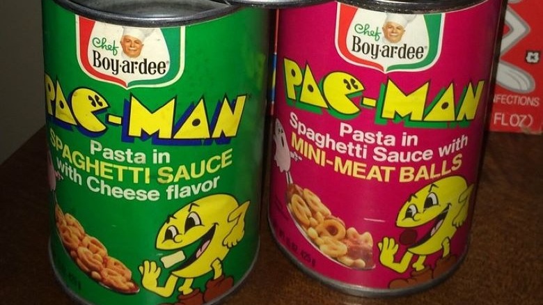 Chef Boyardee Pac-Man pasta