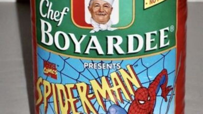Chef Boyardee Spider-Man pasta