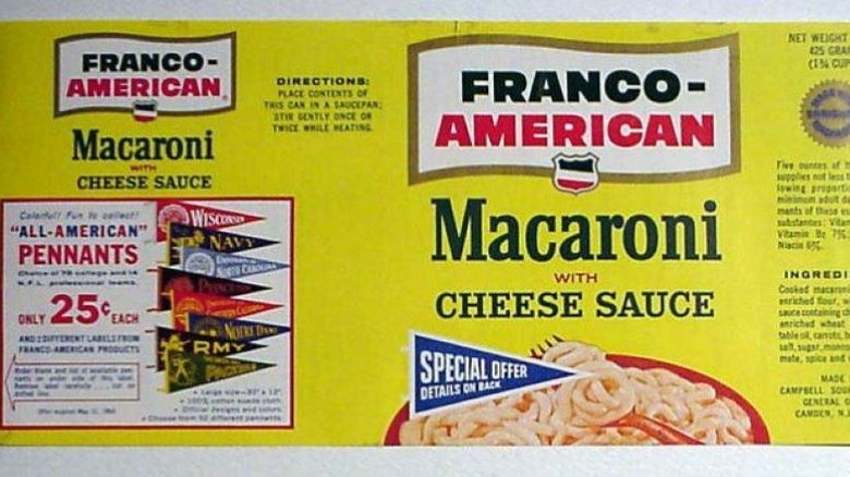 Franco-American macaroni and cheese 