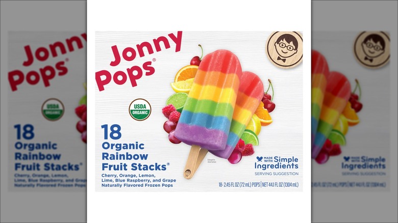 JonnyPops Organic Rainbow Fruit Stacks Frozen Pops from Costco