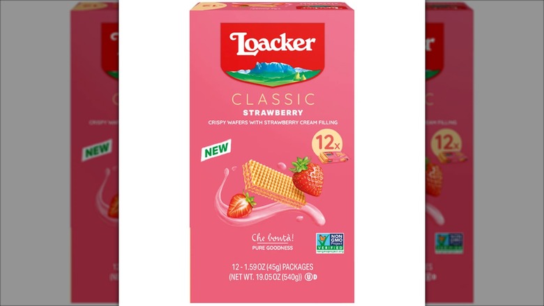 Loacker Classic Crispy Wafers, Strawberry from Costco