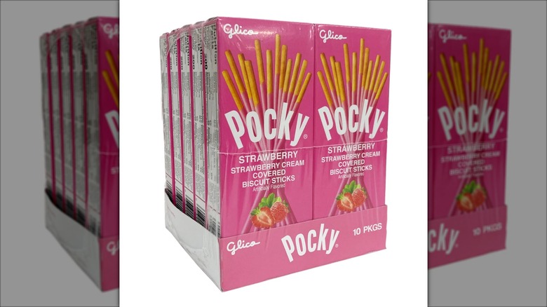 Pocky Cream Covered Biscuit Sticks, Strawberry from Costco