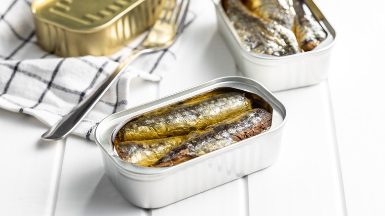 open can of sardines