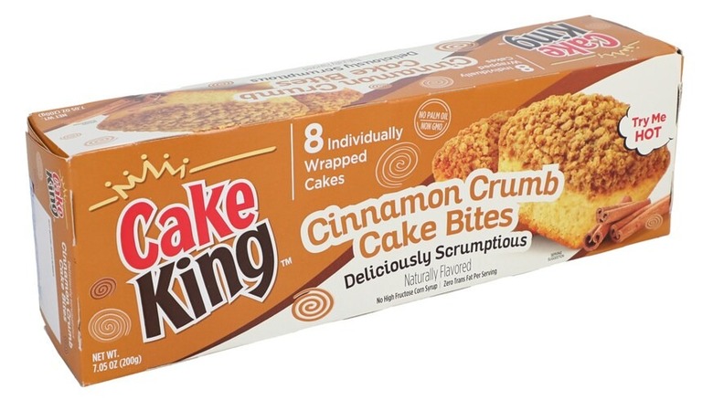 A package of Cake King Cinnamon Crumb Cake Bites.