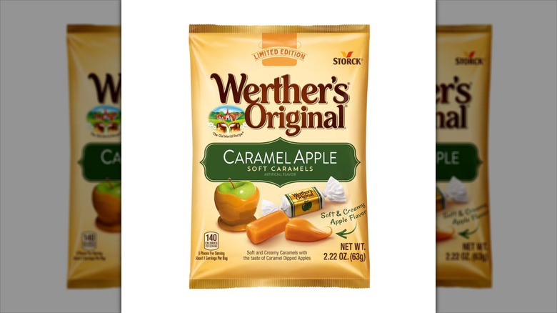 A package of Werther's Original Caramel Apple Soft Caramels.