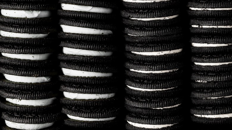 stacks of oreo cookies