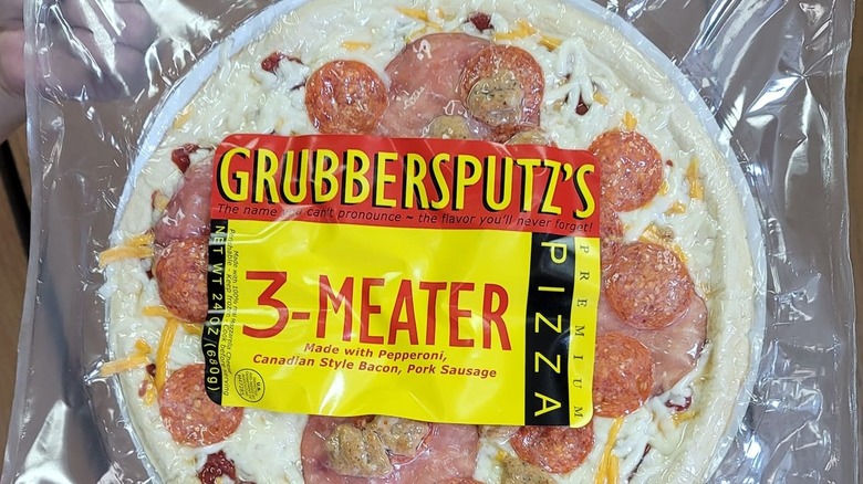 Vacuum sealed 3-meater pizza from Grubbersputz's